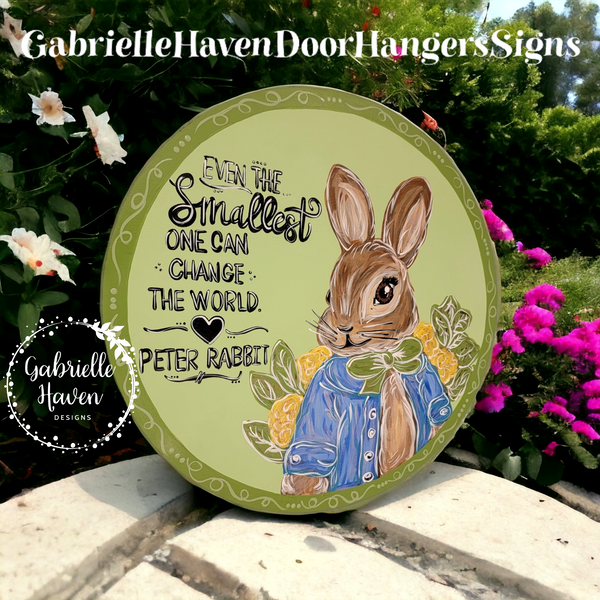 Peter Rabbit Baby Nursery Sign