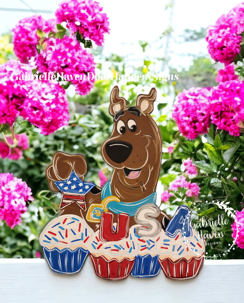 Scooby Patriotic USA Cupcakes