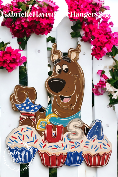 Scooby Patriotic USA Cupcakes