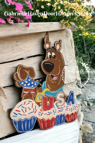 Scooby Patriotic USA Cupcakes