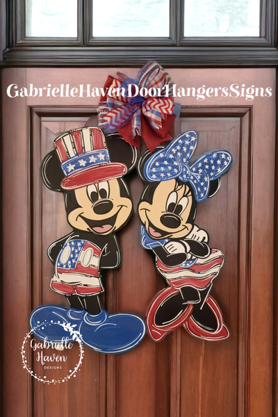 Patriotic Mickey & Minnie