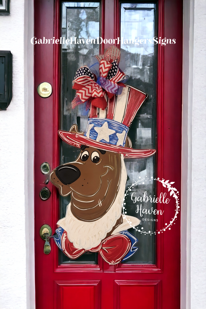 Uncle Sam Door Hanger, Patriotic Scooby, Patriotic Door Hanger, Summer Door  Hanger, Uncle Sam Door Sign, Uncle Sam Porch Sign, Uncle Sam Garden Sign, Patriotic  Door Sign, Patriotic Porch Sign, Patriotic Decor
