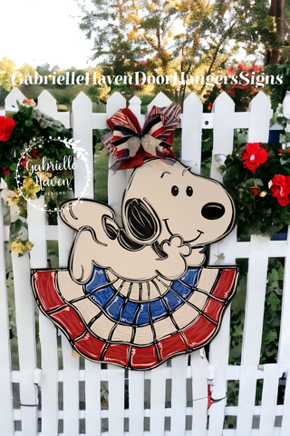 Snoopy Patriotic Banner