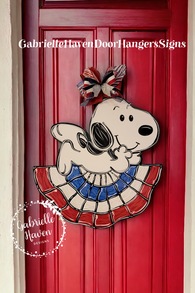 Snoopy Patriotic Banner