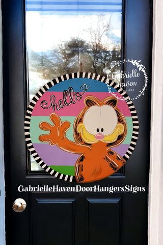 Garfield "Hello" Colorful Stripes