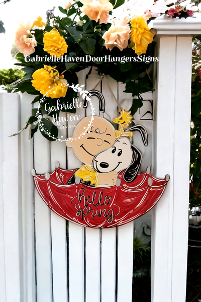 Snoopy Hello Spring Umbrella