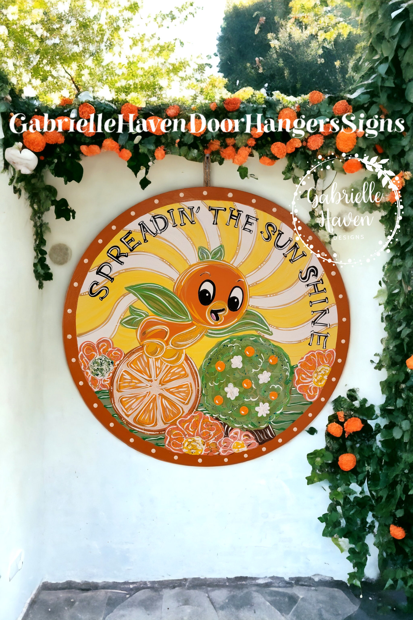 Orange Bird, Orange Bird Figment, Orange Bird Door Decor, Orange