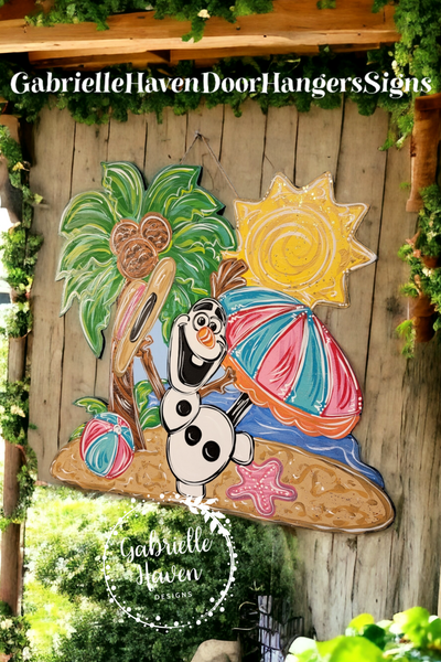 Olaf Summer Beach (Cutout)