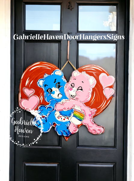 Valentine Care Bears Hugging