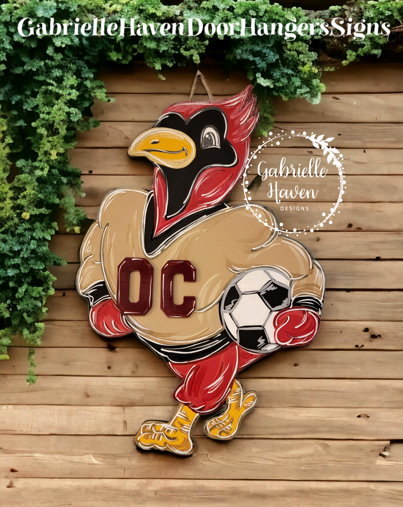 Otterbein Cardinals Soccer (ANY sport) with 3D 'OC' on sweater