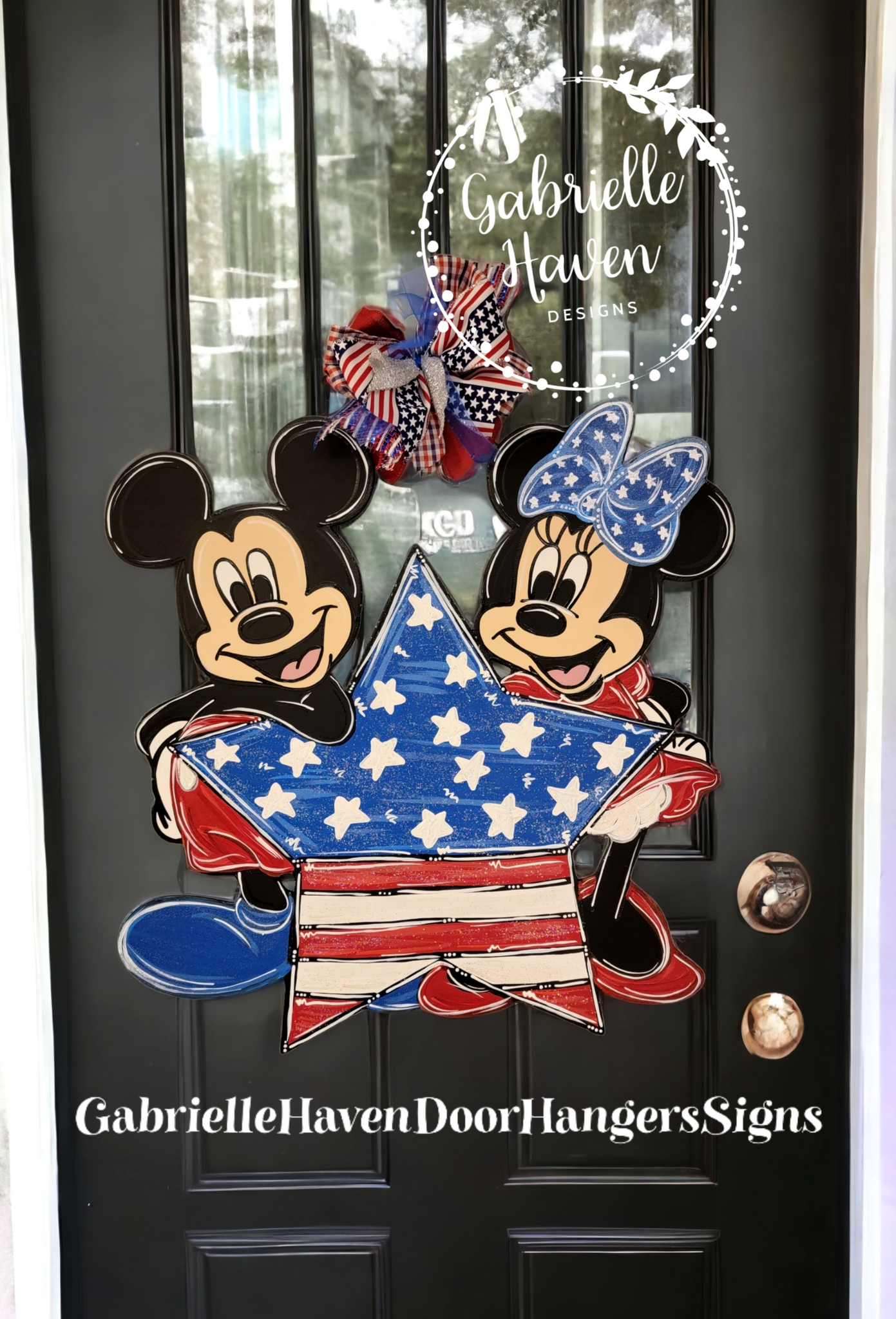 Mickey Minnie Patriotic Star