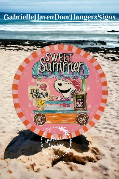 3D Snoopy Ice Cream Truck with 3D "Sweet Summer"