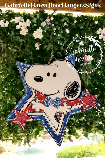 Snoopy Patriotic Star