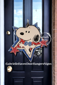 Snoopy Patriotic Star