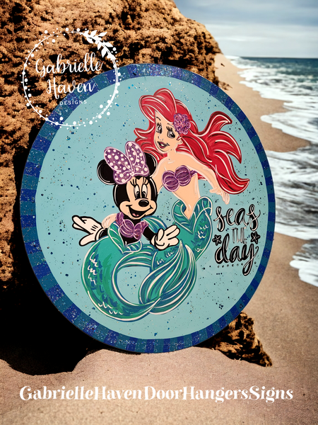 Ariel Little Mermaid & Minnie Mouse Mermaid, Seas the Day