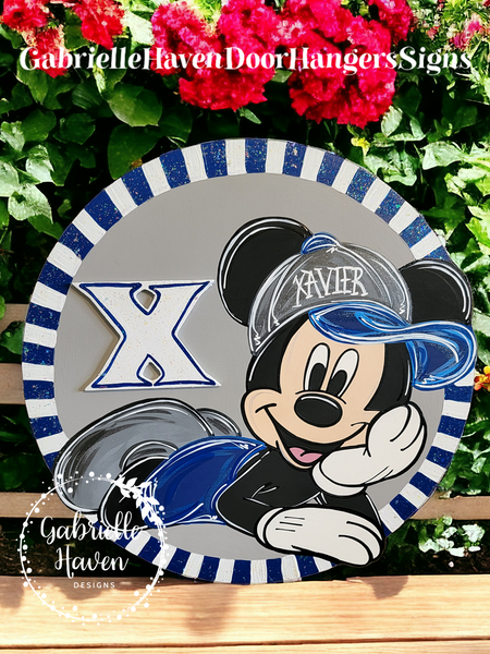 Xavier Musketeers Mickey 3D Sign (ANY team and colors)