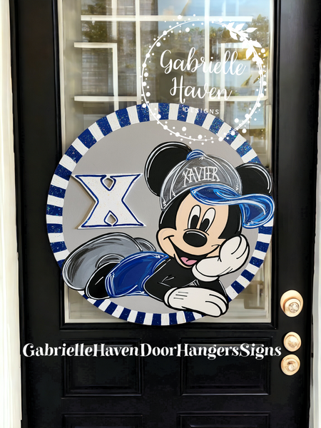 Xavier Musketeers Mickey 3D Sign (ANY team and colors)