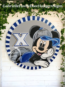 Xavier Musketeers Mickey 3D Sign (ANY team and colors)