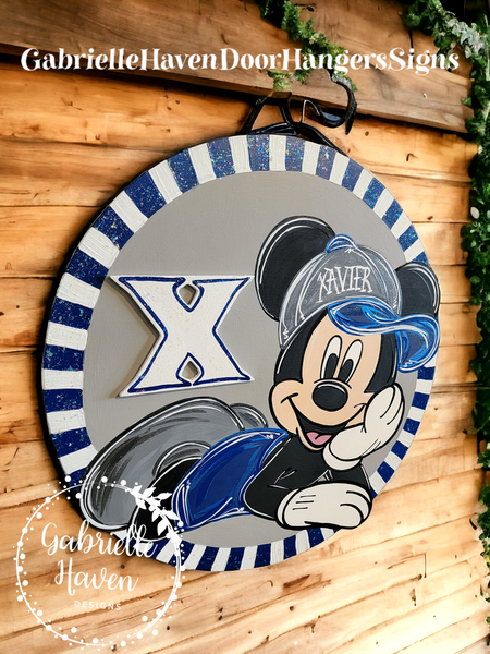 Xavier Musketeers Mickey 3D Sign (ANY team and colors)