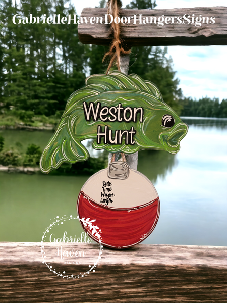 Baby Boy Fish & Buoy --- Includes 3D baby name on Fish