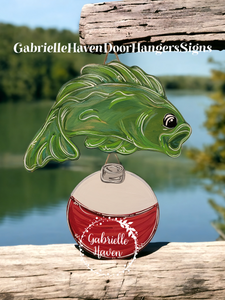 Fish Sign, 3D Personalization Available