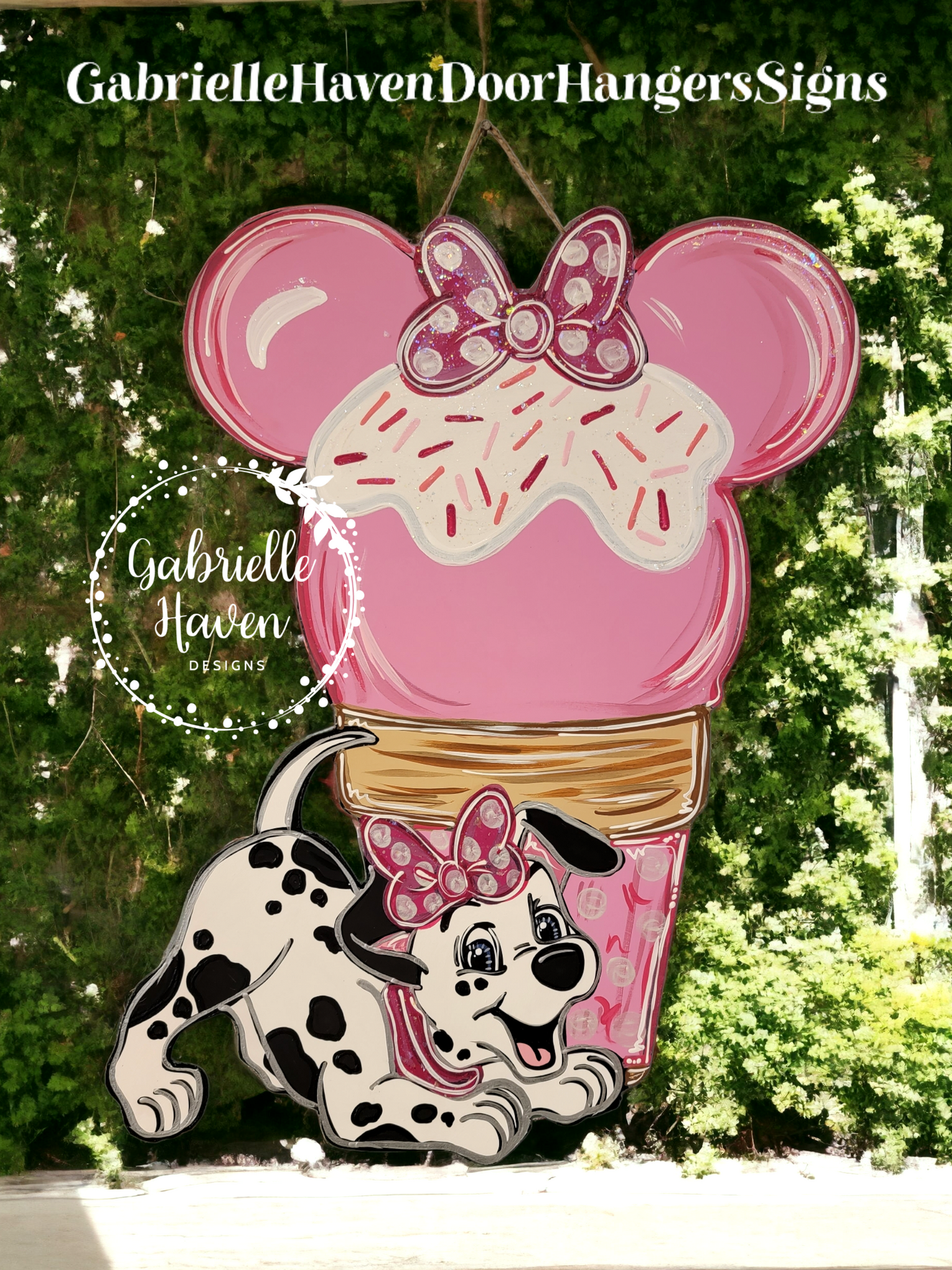 Dalmatian Minnie Ice Cream Cone