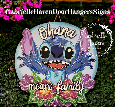 Stitch Flowers, Aloha-Welcome