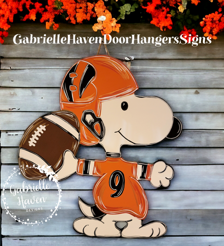 Snoopy Football, Cincinnati Bengals (any team available)