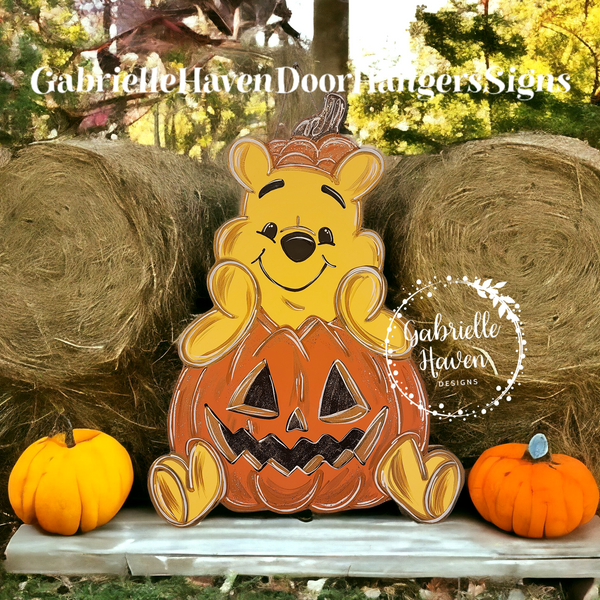 Winnie the Pooh Halloween Pumpkin, 23" height