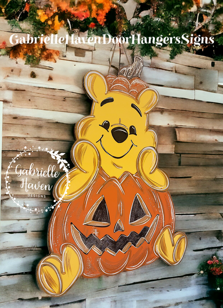 Winnie the Pooh Halloween Pumpkin, 23" height