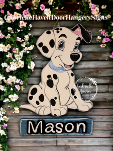 3D Personalized Dalmatian Sign