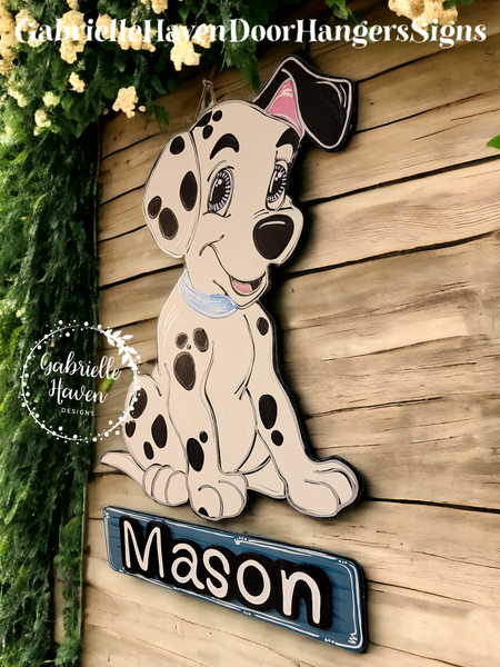 3D Personalized Dalmatian Sign