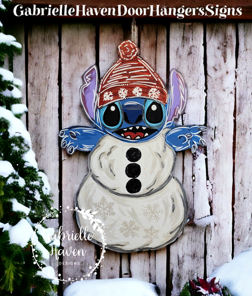 Stitch Snowman