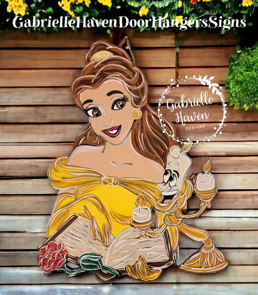 Belle Door Hanger, Beauty and the Beast