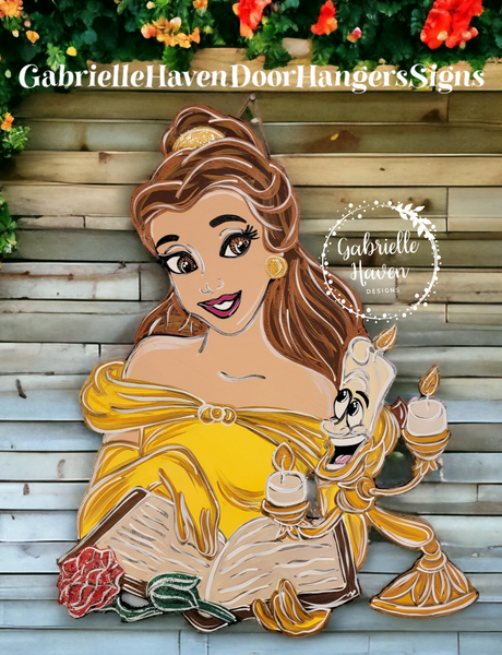 Belle Door Hanger, Beauty and the Beast