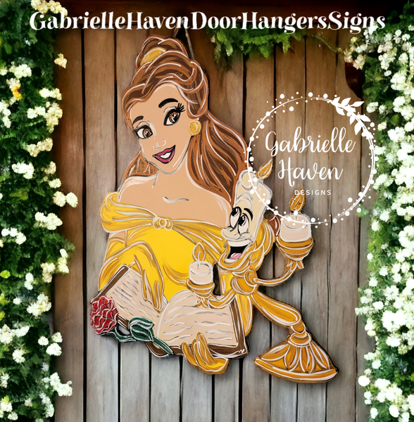 Belle Door Hanger, Beauty and the Beast