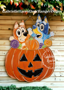 BLUEY Pumpkin Carving Stencil Template Halloween Jack O 