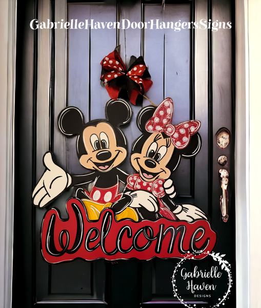 3D Welcome Mickey and Minnie