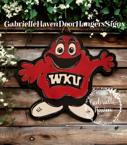 WKU Western Kentucky University Mascot Big Red