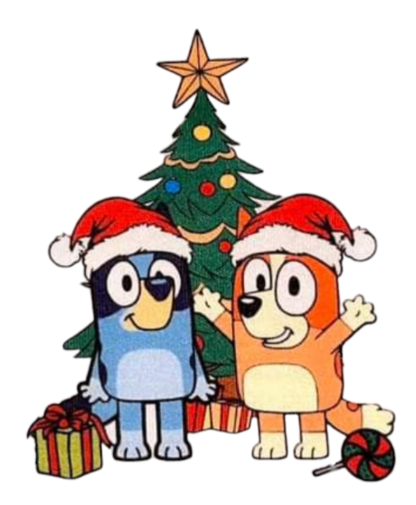 Bluey and Bingo Christmas Tree