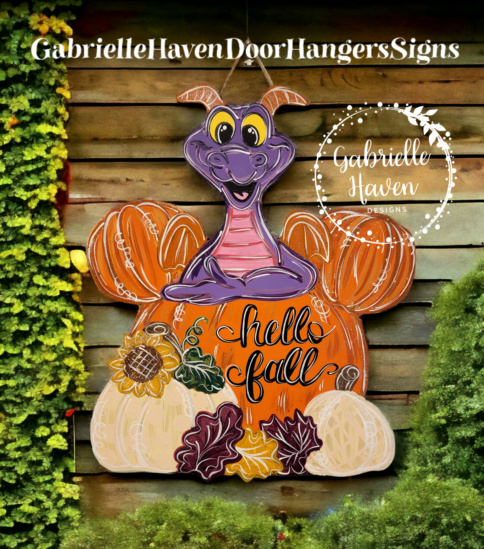 Figment Fall Mickey Pumpkin, 23"