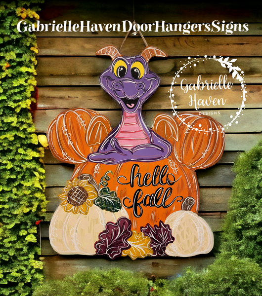 Figment Fall Mickey Pumpkin, 23"