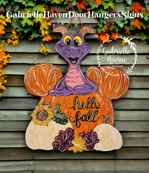 Figment Fall Mickey Pumpkin, 23"