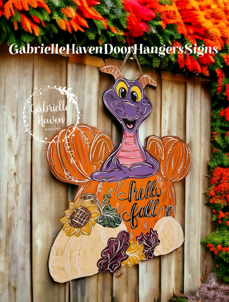 Figment Fall Mickey Pumpkin, 23"