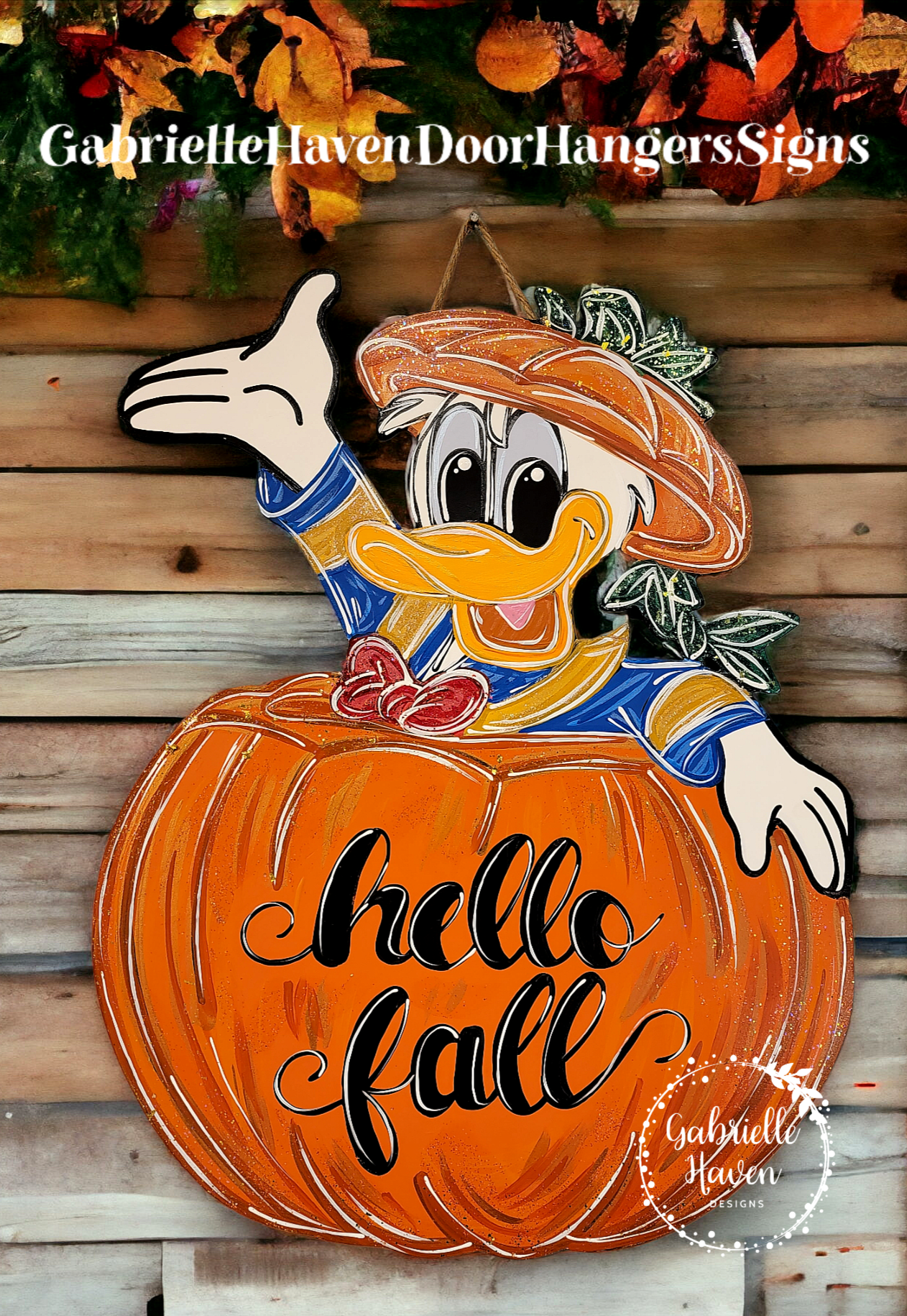 Donald Duck Fall Pumpkin