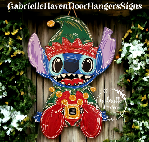 Stitch Christmas Elf