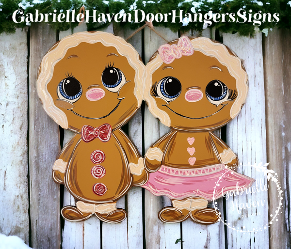 Gingerbread Door Hanger or Sign