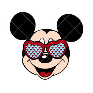 Mickey Valentine Glasses