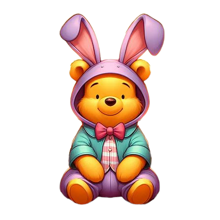 Pooh Bear Easter Bunny 22"