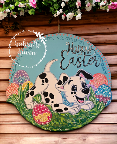 101 Dalmatian with Eggs Happy Easter, 22"